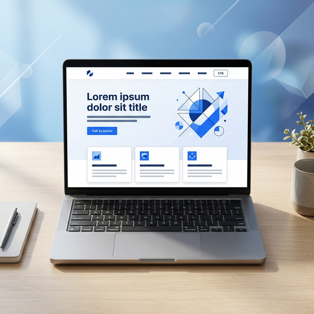 Azul Studio — Premium website mockup